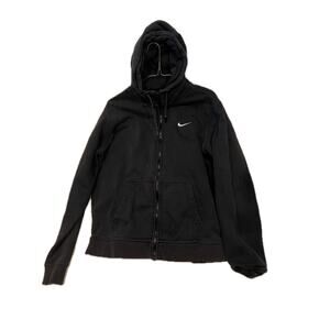 Nike Black Full Zip Up Hoodie Mens Large